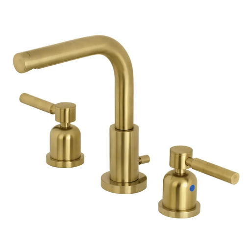 Kingston Brass Concord FSC8953DL Two-Handle 3-Hole Deck Widespread Bathroom Faucet Brushed Brass