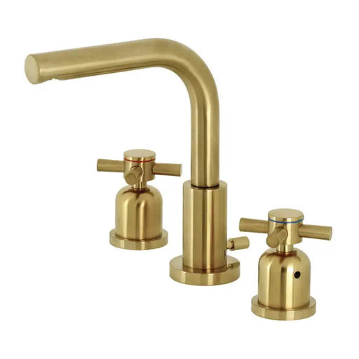 Kingston Brass Concord FSC8953DX Two-Handle 3-Hole Deck Widespread Bathroom Faucet Brushed Brass