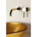 Kingston Brass Concord KS8115DL Single-Handle 2-Hole Wall Bathroom Faucet Polished Brass