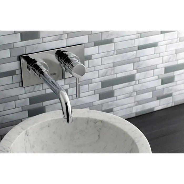 Kingston Brass Concord KS8115DL Single-Handle 2-Hole Wall Bathroom Faucet Polished Chrome