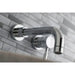 Kingston Brass Concord KS8115DL Single-Handle 2-Hole Wall Bathroom Faucet Polished Chrome 