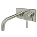 Kingston Brass Concord KS8115DL Single-Handle 2-Hole Wall Bathroom Faucet Brushed Nickel