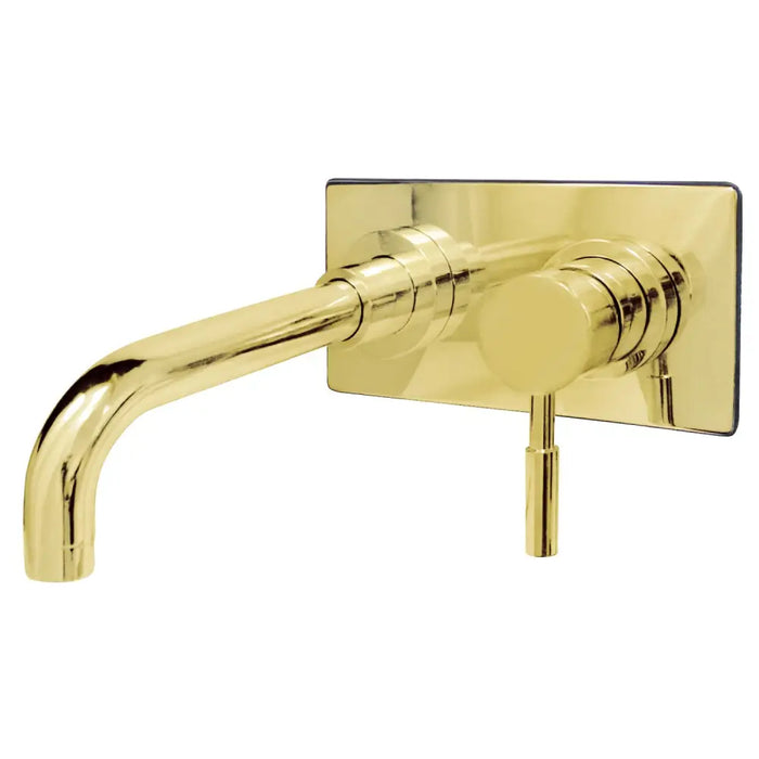 Kingston Brass Concord KS8115DL Single-Handle 2-Hole Wall Bathroom Faucet Polished Brass