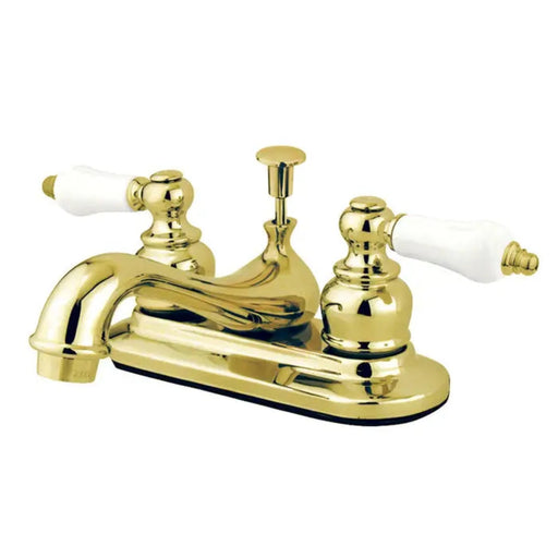 Kingston Brass Restoration KB602PL Two-Handle 3-Hole Deck Bathroom Faucet