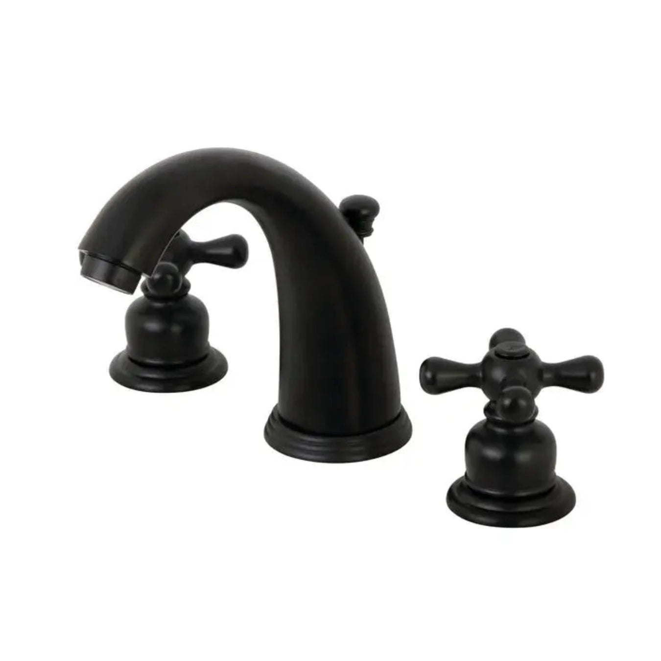 Kingston Brass Victorian KB980AX Two-Handle 3-Hole Deck Widespread Bathroom Faucet Matte Black