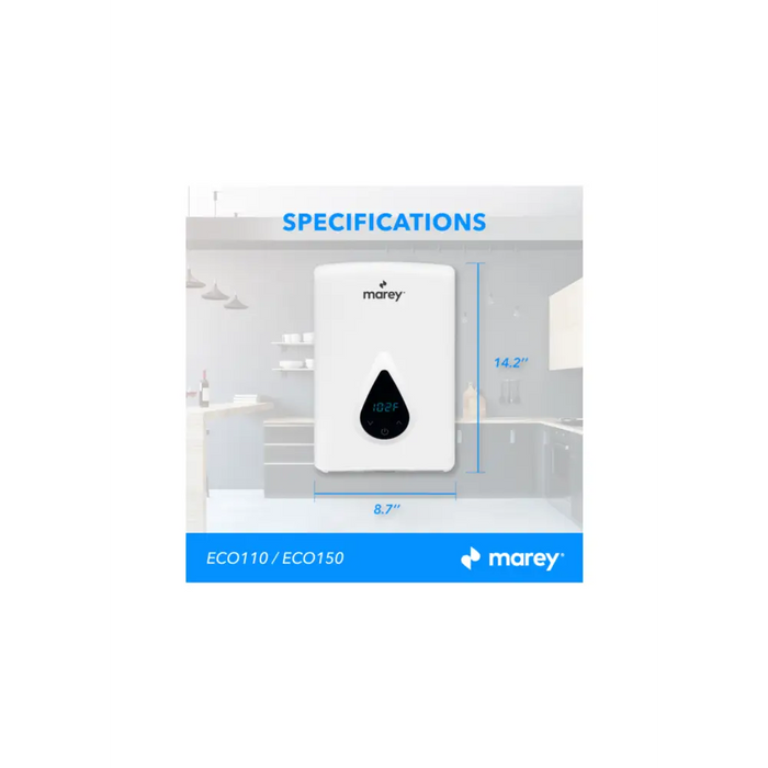 Marey Electric Tankless Water Heater Specifications