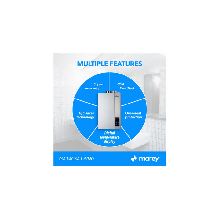 Marey Gas Water Heater Features