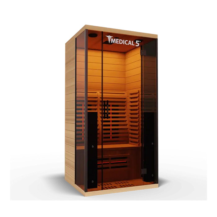 Medical Sauna 5 Ultra Redlight Full Spectrum Sauna Side Angle