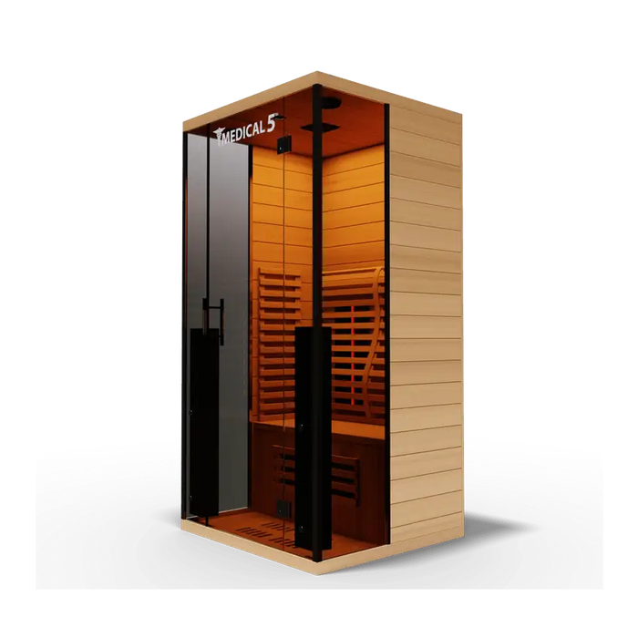 Medical Sauna 5 Ultra Redlight Full Spectrum Sauna Left Angle