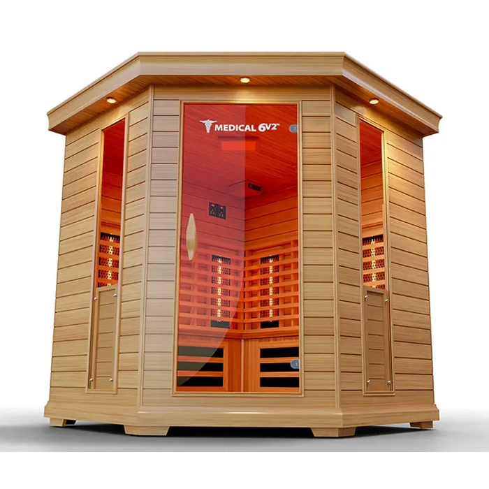 Medical Sauna 6 Plus Version 2.0 Infrared Sauna Full Lower View