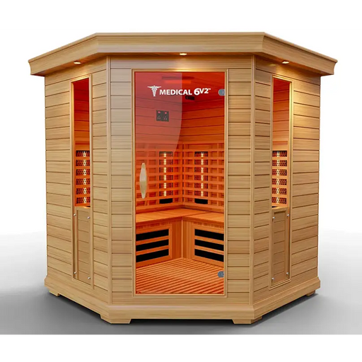 Medical Sauna 6 Plus Version 2.0 Infrared Sauna Front View