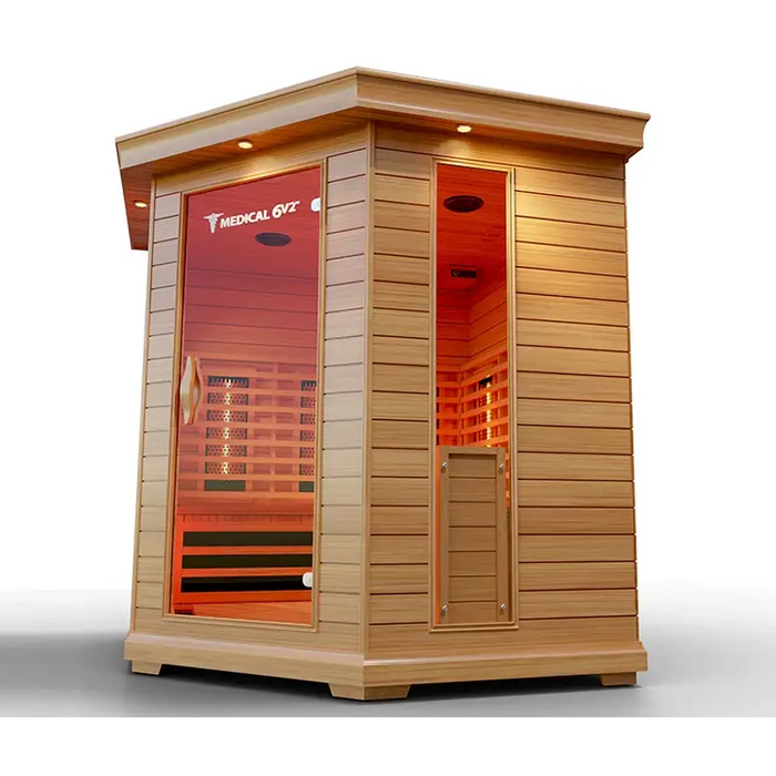 Medical Sauna 6 Plus Version 2.0 Infrared Sauna Side View