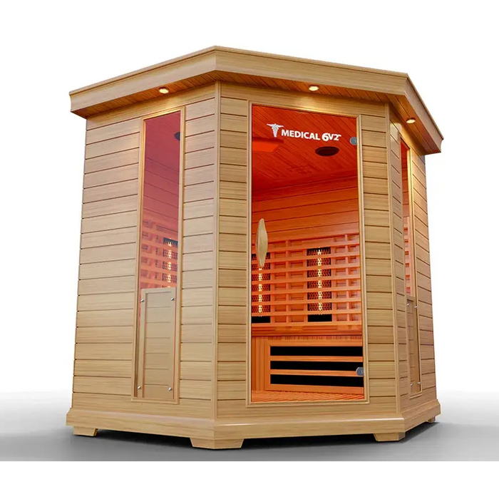 Medical Sauna 6 Plus Version 2.0 Infrared Sauna Door View