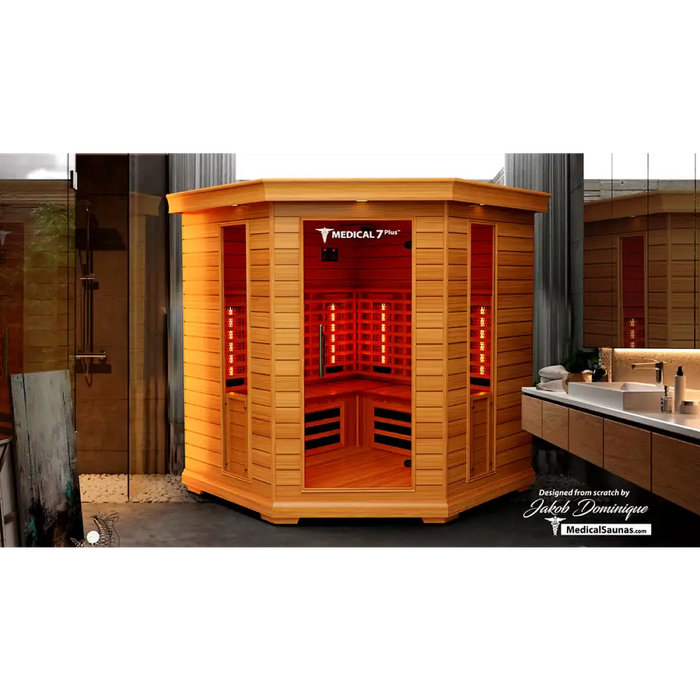 Medical Sauna 7 Plus Infrared Sauna Bathroom 