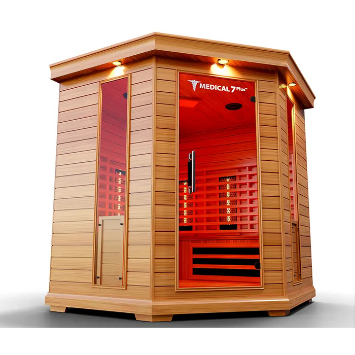 Medical Sauna 7 Plus Infrared Sauna Lower Angle View