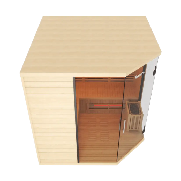 Medical Sauna 9 Plus Hybrid Indoor Sauna Upper Right View