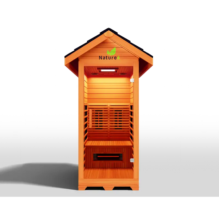 Medical Sauna Nature 4 Infrared Outdoor Sauna Front View