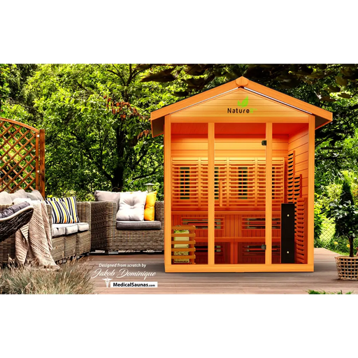 Medical Sauna Nature 8 Plus Infrared Outdoor Hybrid Sauna Outdoor