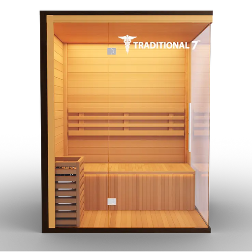 Medical Sauna Traditional 7 Steam Sauna Front View