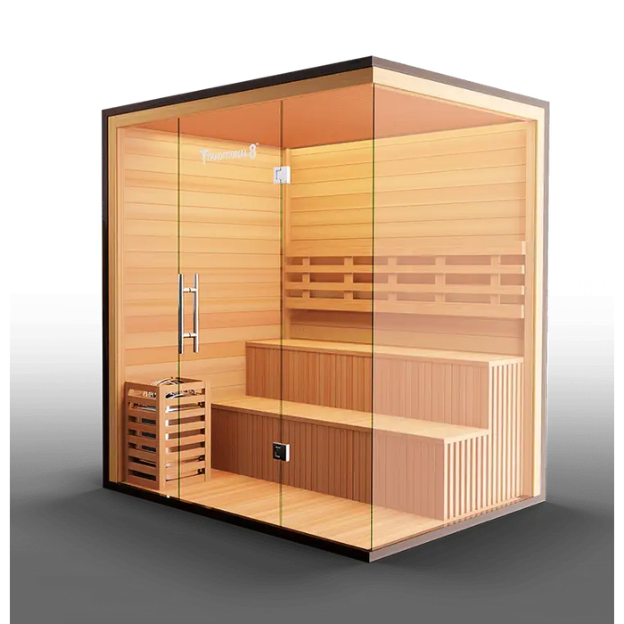 Medical Sauna Traditional 8 Plus Steam Sauna Whole Side View