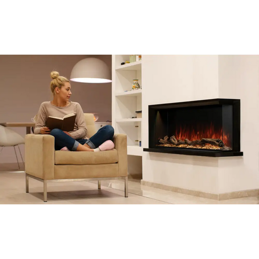 Modern Flames LPM-4416 44 Inch Landscape Pro Multi-Sided Built In Electric Fireplace Side View