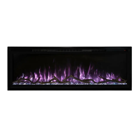 Modern Flames SPS-74B 74 Inch Spectrum Slimline Recessed/Wall Mount Electric Fireplace