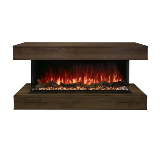 Modern Flames 80 Inch Mantel Weathered Walnut Wall Mounted