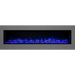 Modern Flames LPS-9614 96 Inch Landscape Pro Slim Built In Electric Fireplace Blue Flame