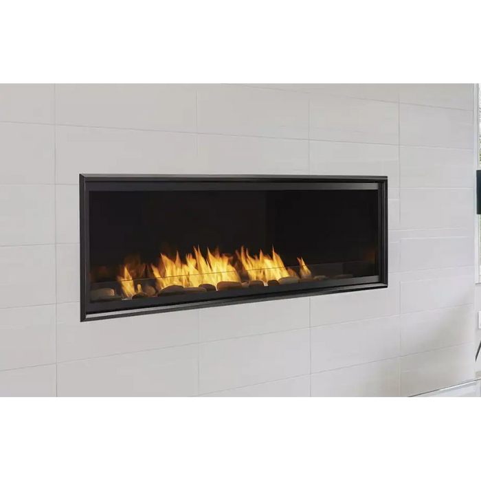 Monessen 42 Inch Artisan Reduced BTU Vent Free Linear Gas Fireplace with IPI Plus Side View