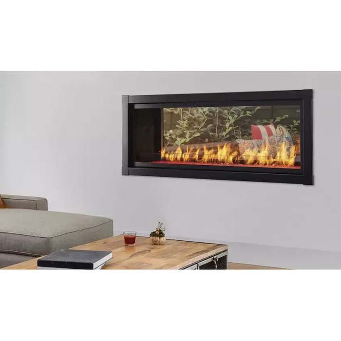 Monessen 48 Inch Artisan Vent Free See-Through Linear Gas Fireplace with IPI Plus Ignition Living Area