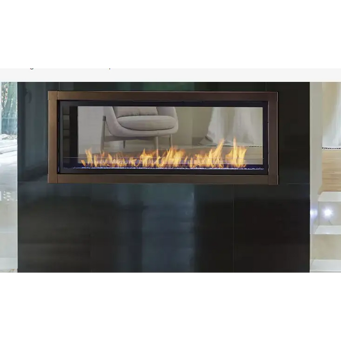 Monessen 48 Inch Artisan Vent Free See-Through Linear Gas Fireplace with IPI Plus Ignition Front View