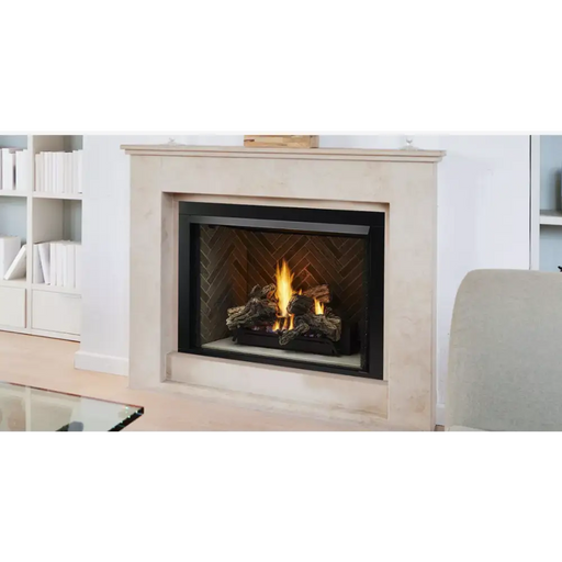 Monessen Lo-Rider 42 Inch LCUF Clean Face Vent Free Gas Firebox with Panels Side View