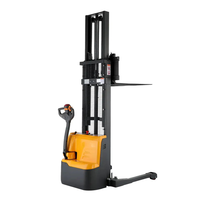 Powered Forklift Full Electric Walkie Stacker 2640lbs Cap.