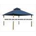 Riverstone Industries ACACIA AGK12-SD 12 sq. ft. Gazebo Roof Framing And Mounting Kit with Sundura Canopy Cobalt Blue