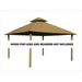 Riverstone Industries ACACIA AGK12-SD 12 sq. ft. Gazebo Roof Framing And Mounting Kit with Sundura Canopy Khaki