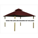 Riverstone Industries ACACIA AGOK12 12 sq. ft. Gazebo Roof Framing And Mounting Kit with Outdura Canopy Burgundy'