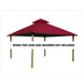 Riverstone Industries ACACIA AGOK12 12 sq. ft. Gazebo Roof Framing And Mounting Kit with Outdura Canopy Hibiscus