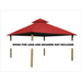 Riverstone Industries ACACIA AGOK12 12 sq. ft. Gazebo Roof Framing And Mounting Kit with Outdura Canopy Tangerine