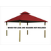 Riverstone Industries ACACIA AGOK12 12 sq. ft. Gazebo Roof Framing And Mounting Kit with Outdura Canopy China Red