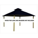 Riverstone Industries ACACIA AGOK12 12 sq. ft. Gazebo Roof Framing And Mounting Kit with Outdura Canopy Royal Navy
