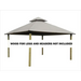 Riverstone Industries ACACIA AGOK12 12 sq. ft. Gazebo Roof Framing And Mounting Kit with Outdura Canopy Sand