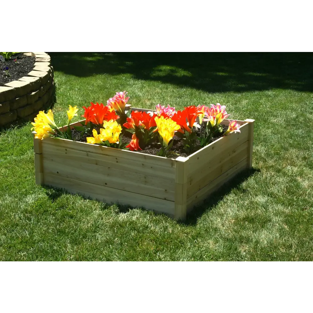 Riverstone Industries EDEN Raised Garden Beds 4FT X 4FT X 17.5IN with Plants 