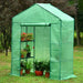 Riverstone Industries PE Rolling Portable Walk In Greenhouse with Heavy Duty Opaque Cover Medium