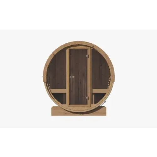 Sauna Life Model E8G Sauna Barrel Glass Front - Sauna Barrel