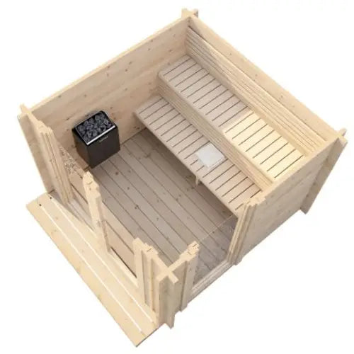 Sauna Life Model G4 Outdoor Home Sauna Kit - Sauna Kit