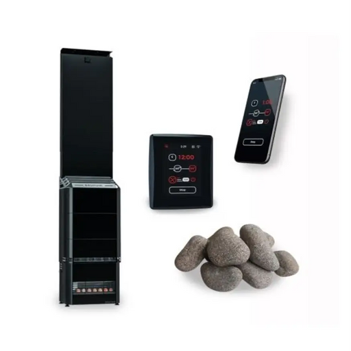 Saunum AIR 50 WiFi Sauna Heater Package - Black