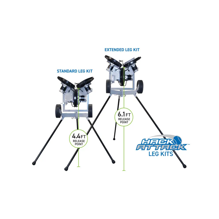 Sports Attack Hack Attack Baseball Pitching Machine with Extended Legs Zoom Out