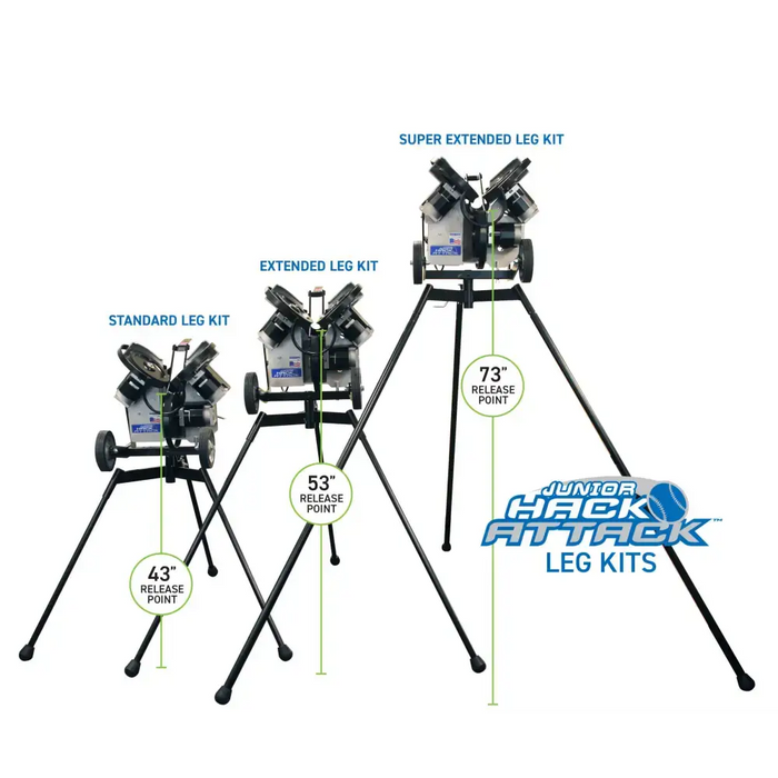 Sports Attack Junior Hack Attack Baseball Pitching Machine with Extended Legs Sample