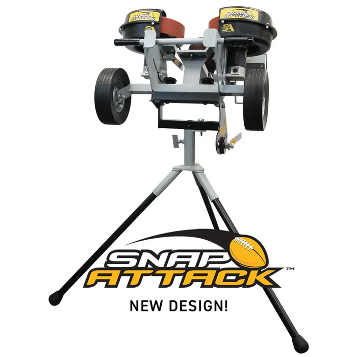 Sports Attack Snap Attack Football Pitching Machine with Cart Clamp Close-up