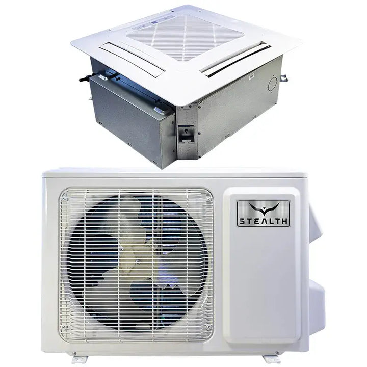 Stealth Comfort 24,000 BTU 18 SEER Stealth Designer Mini-Split Ceiling Cassette Single Zone System